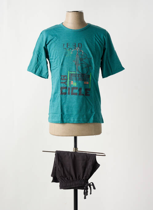 Pijamale scurte albastru MASSANA bărbat