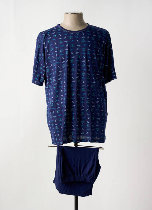 Pijamale scurte albastru MASSANA bărbat