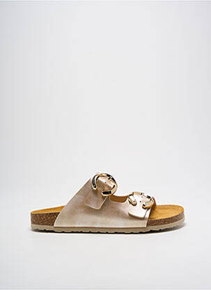 Mulete/Saboți auriu SANTAFE femeie