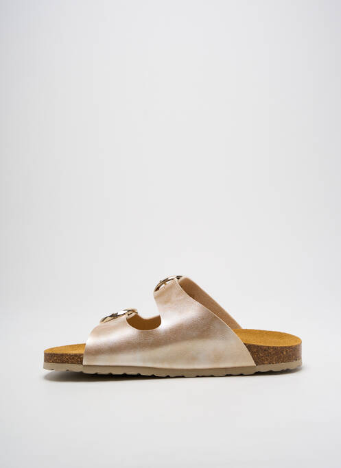 Mulete/Saboți auriu SANTAFE femeie