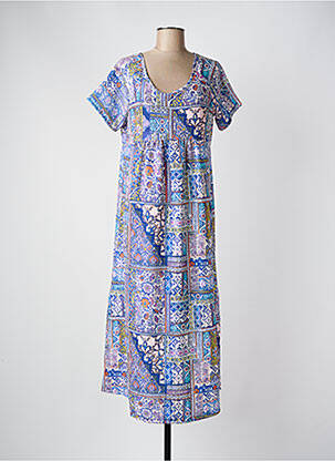 Rochie lungă albastru MASSANA femeie