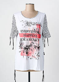 Tricou elasticitate mâneci scurte negru CAPUCCINO femeie