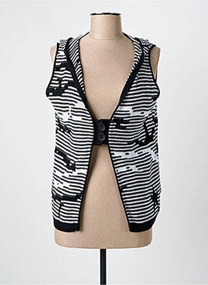 Vestă fără mâneci negru CAPUCCINO femeie