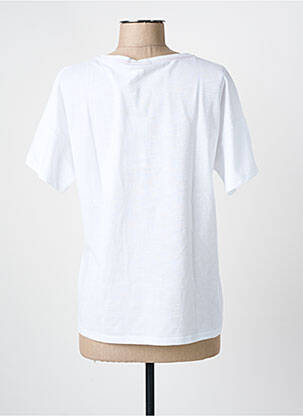 Tricou serigrafie mâneci scurte alb MASSANA femeie