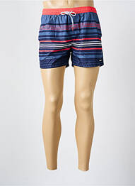 Șort de baie imprimeu dungi albastru MASSANA bărbat