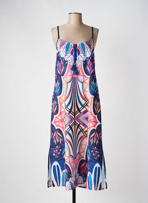 Rochie lungă albastru MASSANA femeie