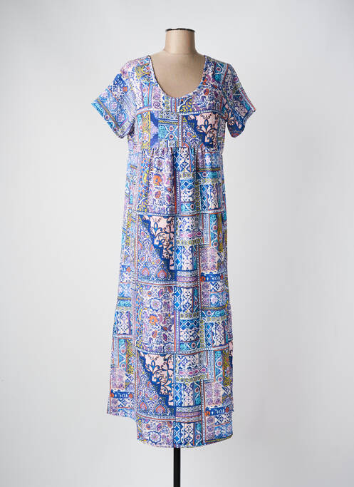 Rochie lungă albastru MASSANA femeie