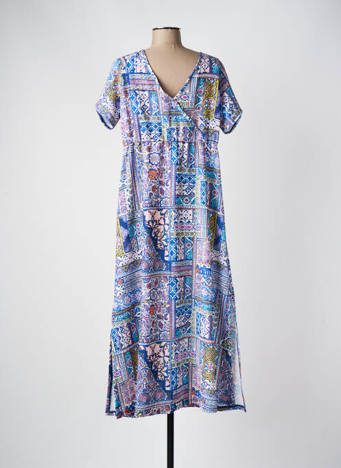 Rochie lungă albastru MASSANA femeie