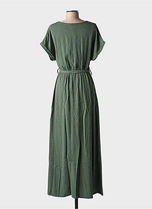 Rochie lungă mâneci scurte mâneci scurte verde GRACE & MILA femeie