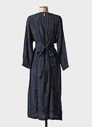 Rochie lungă mâneci lungi mâneci lungi albastru NICE THINGS femeie
