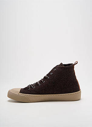 Adidași vârf rotund toc plat până la 3 cm maro NICE THINGS femeie