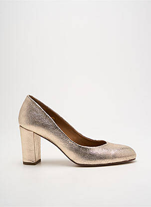 Pantofi cu toc auriu MAISON TOUFET femeie