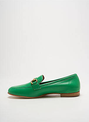 Mocasini chiquet toc plat până la 3 cm verde SPAZIOZERO8 femeie
