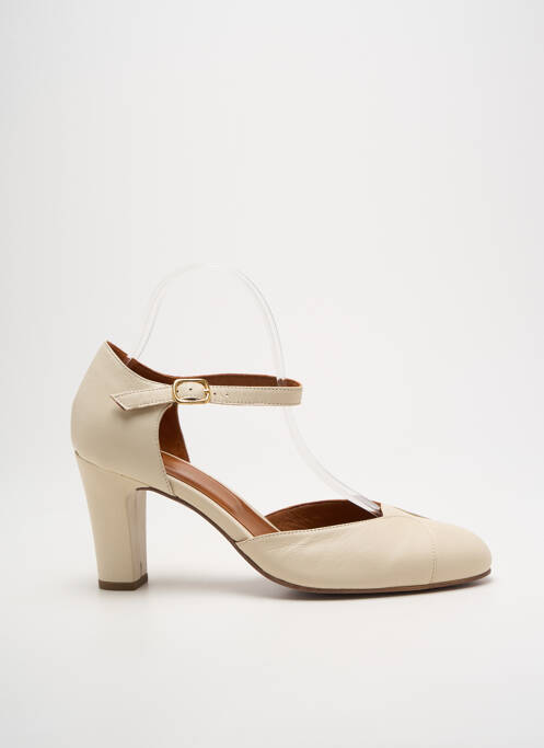 Pantofi cu toc bej MAISON TOUFET femeie