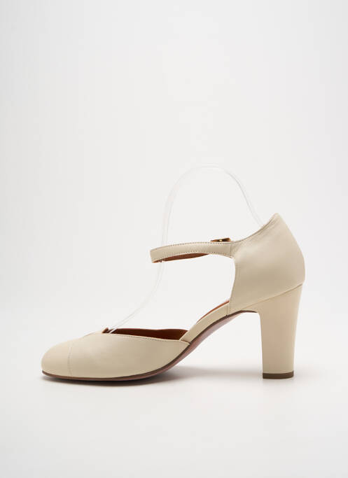 Pantofi cu toc bej MAISON TOUFET femeie