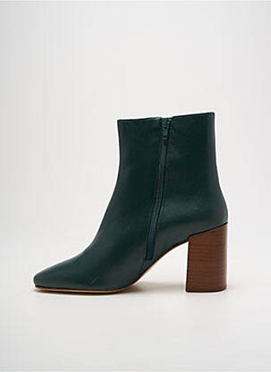 Botine/ghete material neted toc de 7 la 9 cm verde SOFIA COSTA femeie
