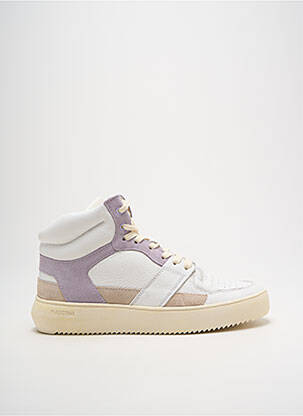 Adidași material neted toc plat până la 3 cm violet BLACKSTONE femeie