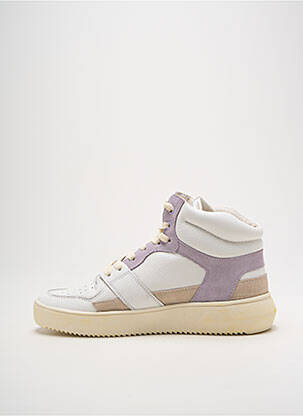 Adidași material neted toc plat până la 3 cm violet BLACKSTONE femeie