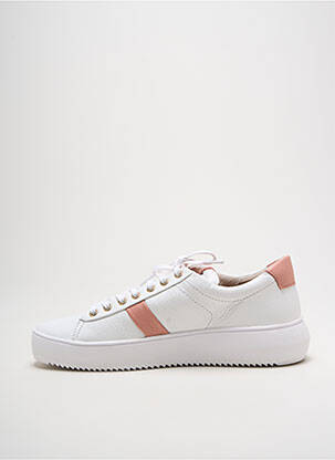 Adidași material neted toc de 4 la 6 cm alb BLACKSTONE femeie