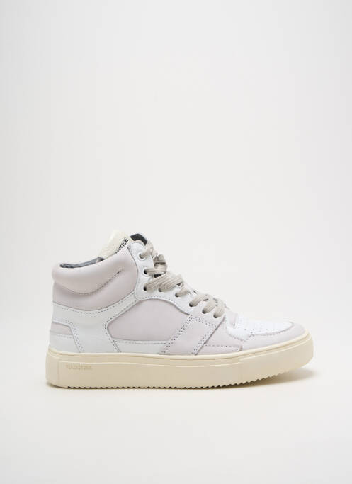 Adidași branț detașabil toc plat până la 3 cm alb BLACKSTONE femme