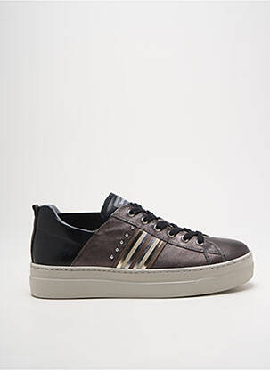 Adidași platformă toc de 4 la 6 cm gri NERO GIARDINI femeie