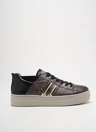 Adidași platformă toc de 4 la 6 cm gri NERO GIARDINI femeie