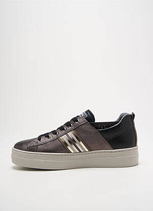 Adidași platformă toc de 4 la 6 cm gri NERO GIARDINI femeie