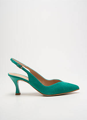 Pantofi cu toc nubuc toc de 7 la 9 cm verde UNISA femeie