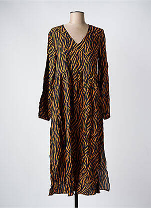 Rochie midi mâneci lungi mâneci lungi maro JDY femeie