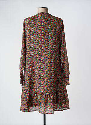 Rochie midi imprimeu fantezie mâneci lungi negru JDY femeie