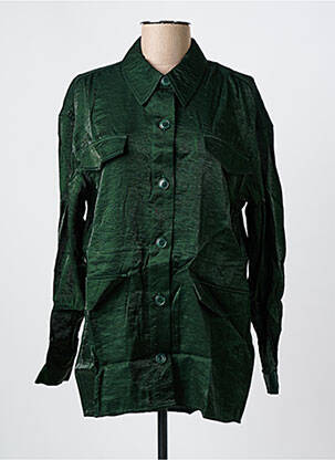 Tunică mâneci lungi guler de bluză verde JDY femeie