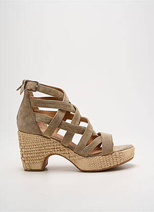 Sandale/Pantofi decupați maro ADIGE femeie