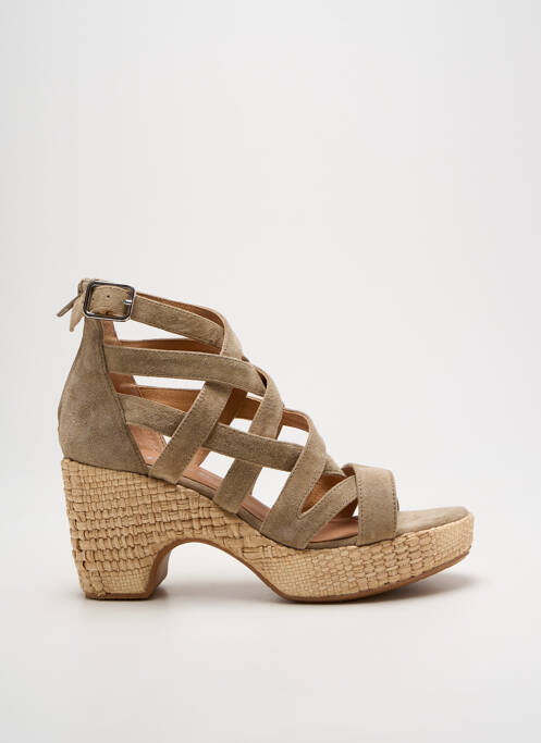 Sandale/Pantofi decupați maro ADIGE femeie