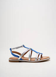 Sandale/pantofi decupați chiquet toc plat până la 3 cm albastru ADIGE femme