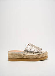 Mulete/saboți material neted toc de 4 la 6 cm auriu MINKA DESIGN femme