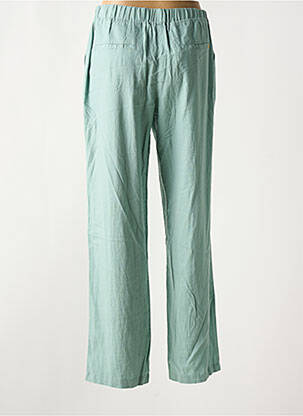Pantalon drept talie elastică verde ÉTYMOLOGIE femeie