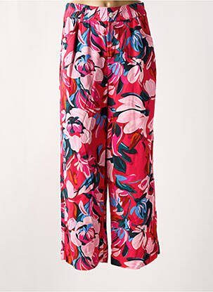 Pantalon drept talie elastică roz STREET ONE femeie