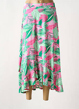 Fustă lungă roz MARBLE femeie