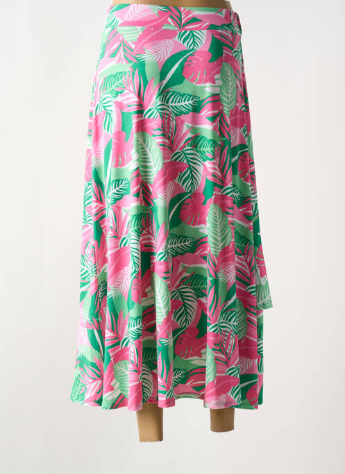 Fustă lungă roz MARBLE femeie