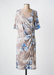 Rochie midi mâneci scurte mâneci scurte maro FRANK WALDER femme