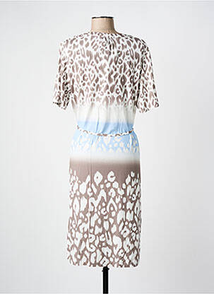 Rochie midi mâneci scurte mâneci scurte maro FRANK WALDER femeie