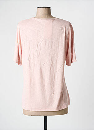 Tricou elasticitate mâneci scurte roz GRIFFON femeie
