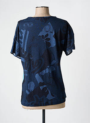 Tricou imprimeu fantezie mâneci scurte albastru RABE femeie