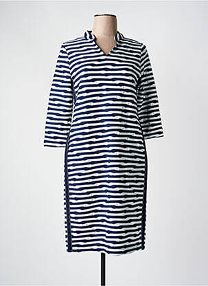 Rochie midi mâneci 3/4 mâneci 3/4 albastru FRANK WALDER femeie