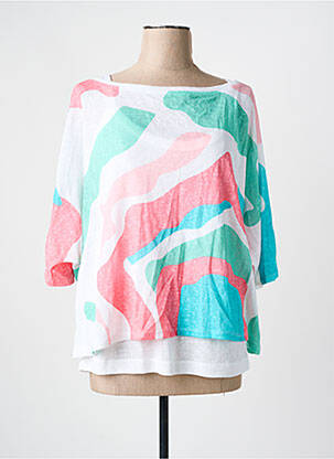 Tricou mâneci 3/4 mâneci 3/4 verde MARBLE femeie