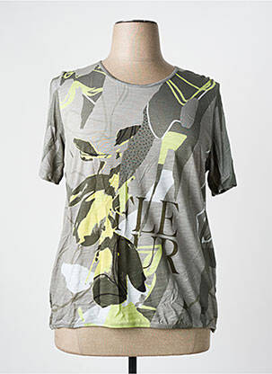 Tricou imprimeu fantezie mâneci scurte verde THOMAS RABE femeie