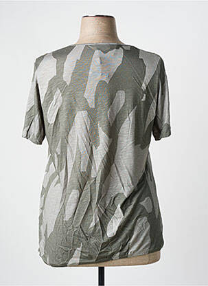 Tricou imprimeu fantezie mâneci scurte verde THOMAS RABE femeie