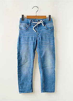 Blugi cu croială slim țesătură denim albastru SANS MARQUE băiat