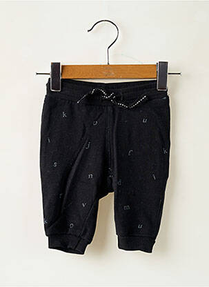 Pantalon drept închidere cu legături de legat talie elastică negru H&M băiat