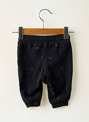 Pantalon drept închidere cu legături de legat talie elastică negru H&M băiat